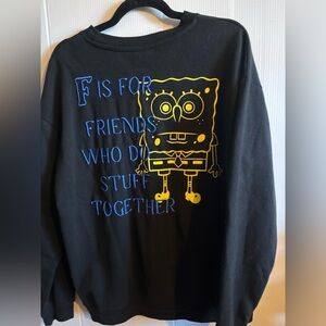 New with out tags SpongeBob SquarePants Embroidered Sweatshirt L Nickelodeon